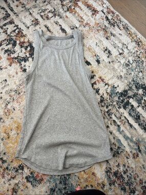 a new day Light Gray Scoop Neck Tank Top